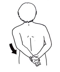 肩や胸の上方、肩関節の上部や前外方のストレッチ